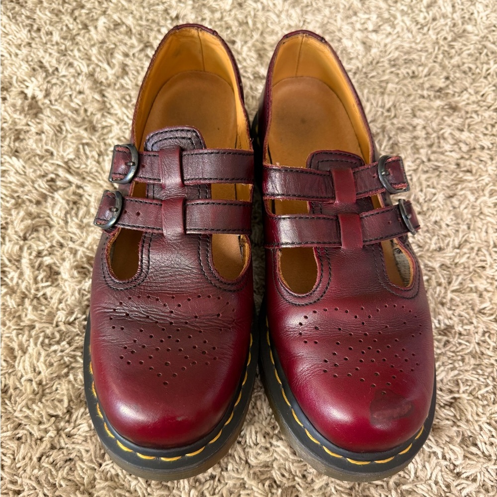 Dr. Martens Crazy Horse Leather Mary Janes